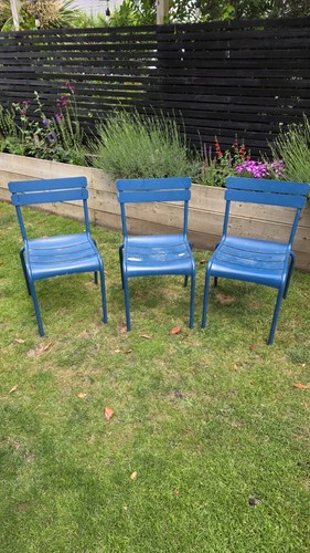 Fermob luxembourg blue - blue, metal